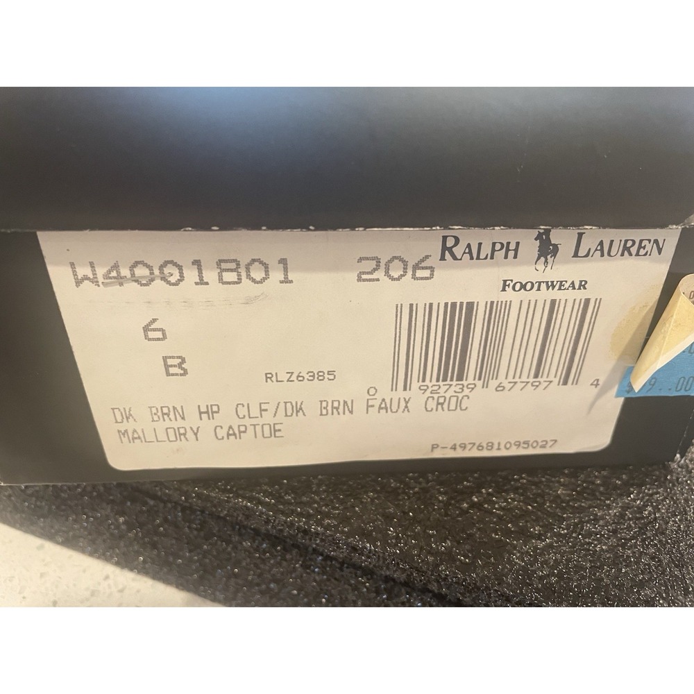 Womens Ralph Lauren "Mallory Captoe" Heel - Brown - size 6B - Picture 11 of 11